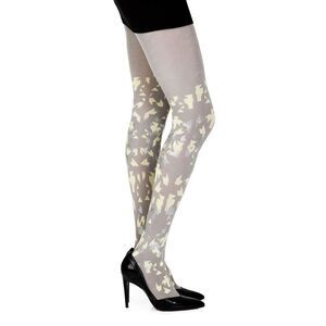 Zohara Geometric Pattern Tights LG SYSIZE2 Women Greymulticolour Hosiery